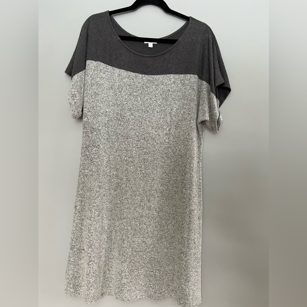 Charming Charlie Casual Heathered Gray Dress